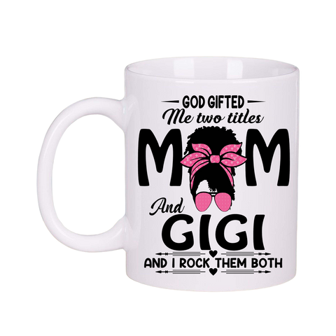 Mom Gigi Birthday Appreciation Gift Mug Set