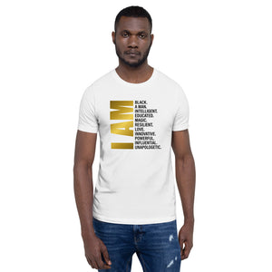 I Am A Black Man Short-Sleeve white T-Shirt - Inspire Me Positive, LLC