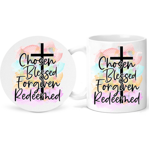 Chosen Blessed Christian Inspiration Gift Mug Inspire Me Positive