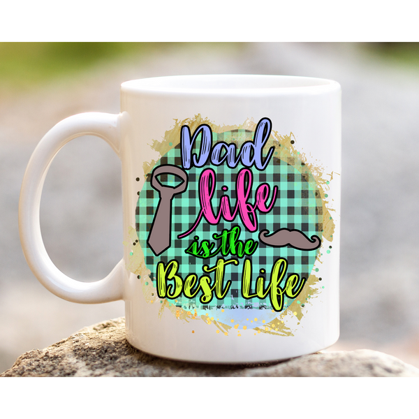 Dad Life Mug and Coaster Set Father's Day  Inspire Me Positive 