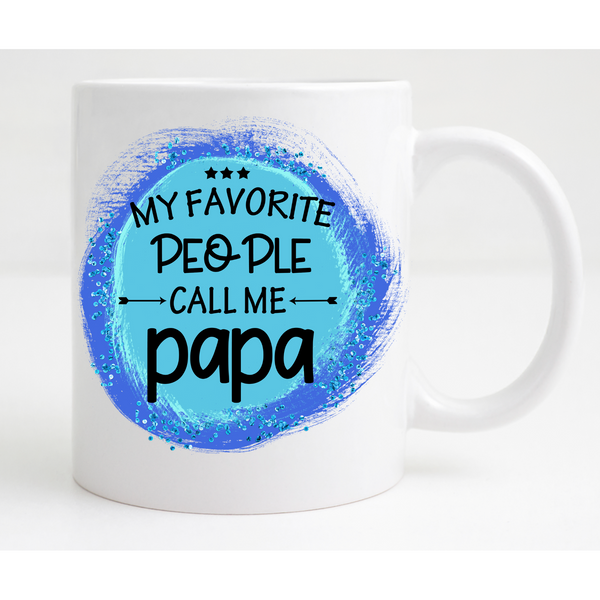 My Favorite People Call Me Papa Father's Day Birthday Dad Papa Mug Gift Set - Inspire Me Positive