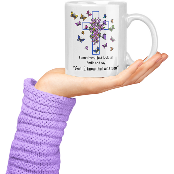 God I Know That Was You Christian Faith Inspiration Coffee Mug Gift Set - Inspire Me Positive
