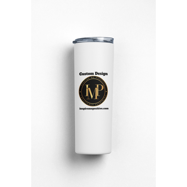 Personalized Stainless Steel 20oz Tumbler by Inspire Me Positive