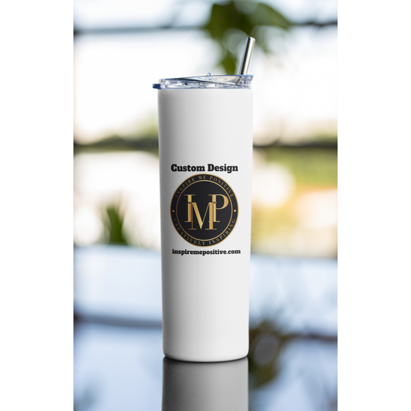 Personalized Stainless Steel 20oz Tumbler by Inspire Me Positive