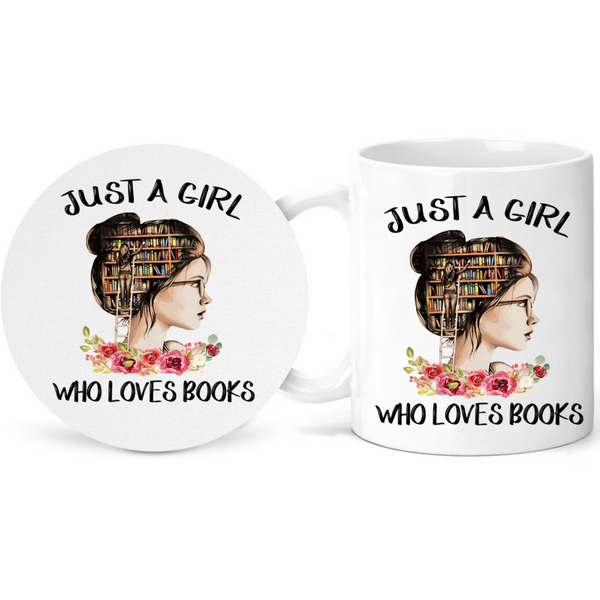 Book Lovers Coffee lovers Girl who Loves Books Mug