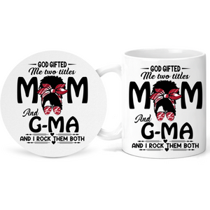 Mom and GMa Inspirational and Appreciation Gift Mug Set Inspire Me Positive