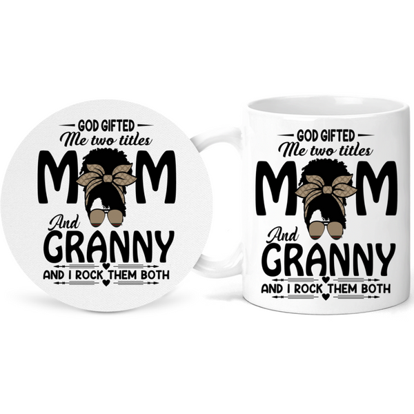 Mom Granny Inspirational Appreciation Gift Mug Set Inspire Me Positive