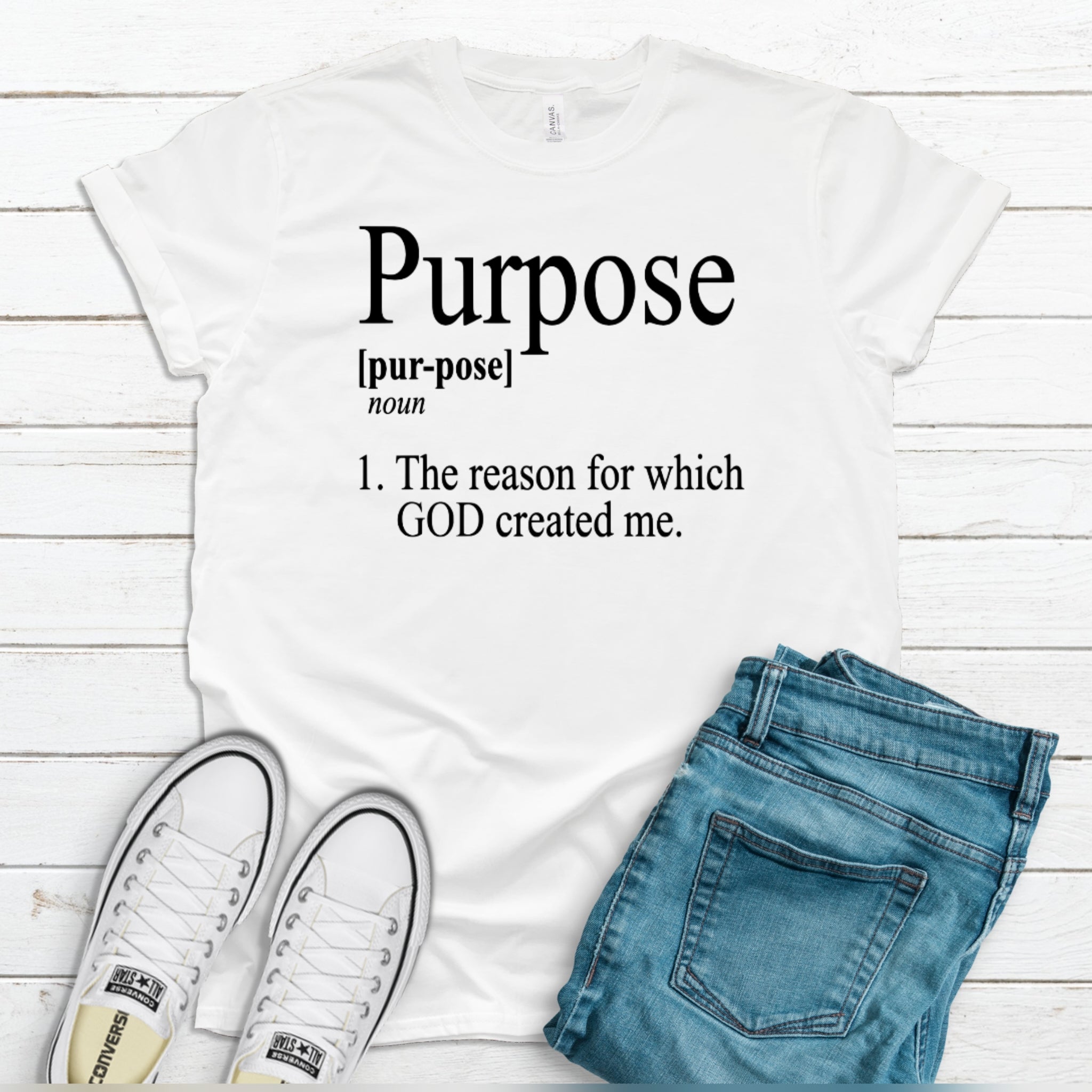 Purpose Inspirational Faith Christian Tee Inspire Me Positive