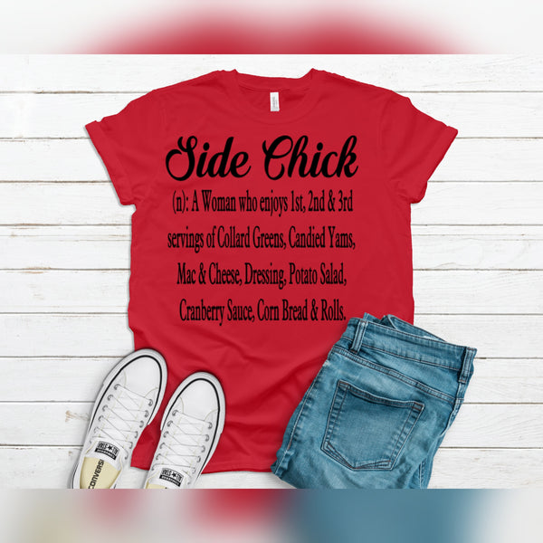 Side Chick Holiday Red t-Shirt