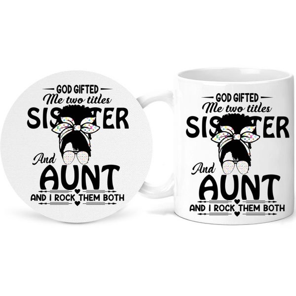 Sister Aunt Appreciation Inspiration Gift Mug Inspire Me Positive