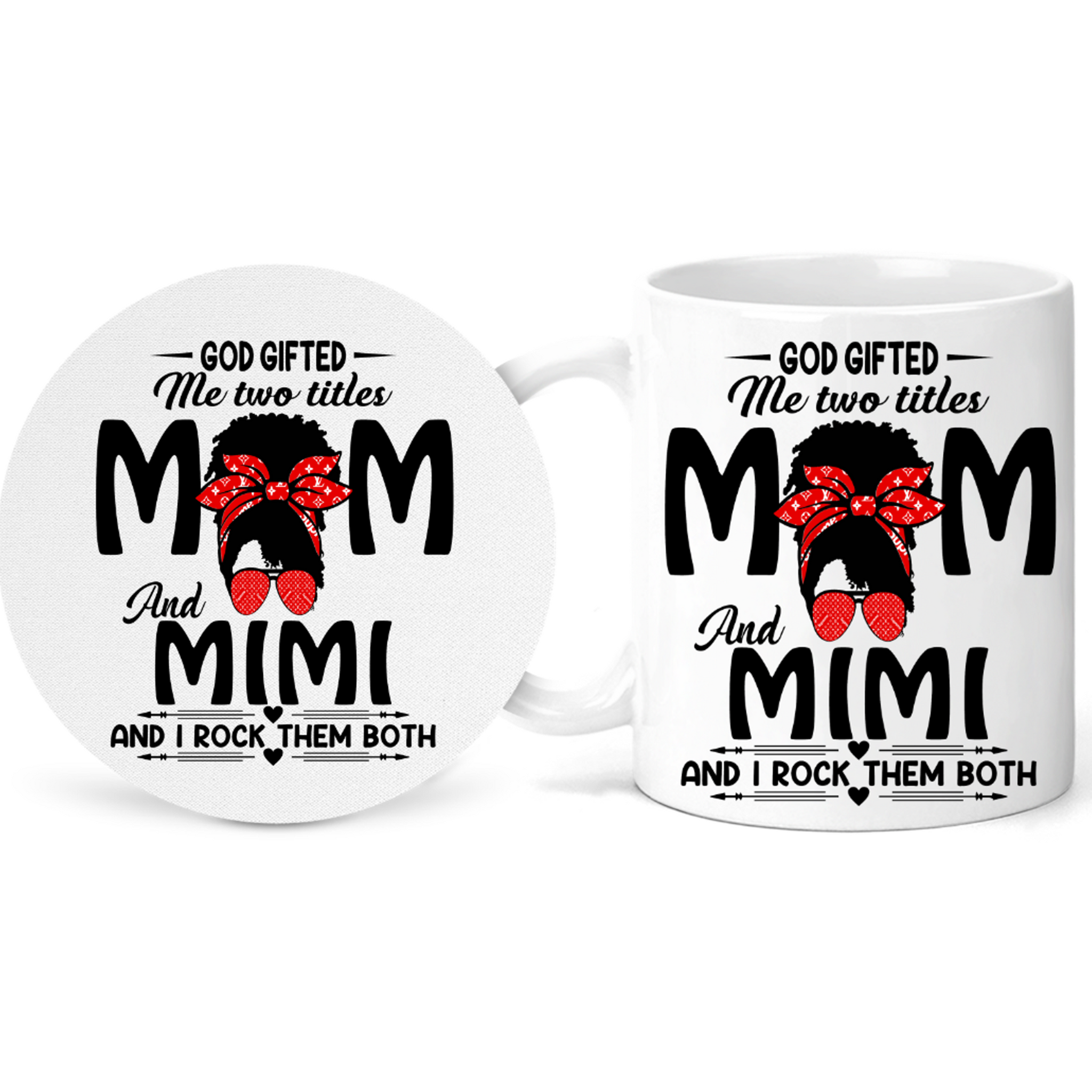 Mom Mimi Inspirational Appreciation Gift Mug Set
