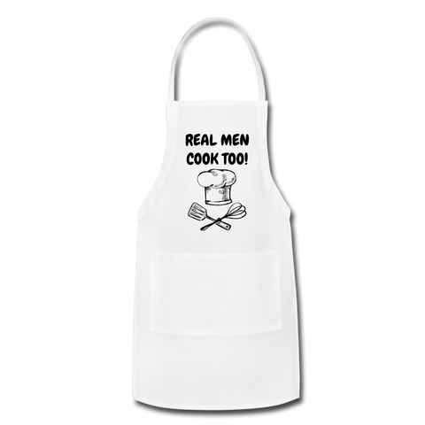 Real Men Cook Too! Adjustable Apron - Inspire Me Positive, LLC