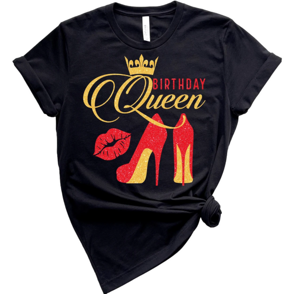 Birthday Queen  Ladies Birthday Shirt Inspire Me Positive