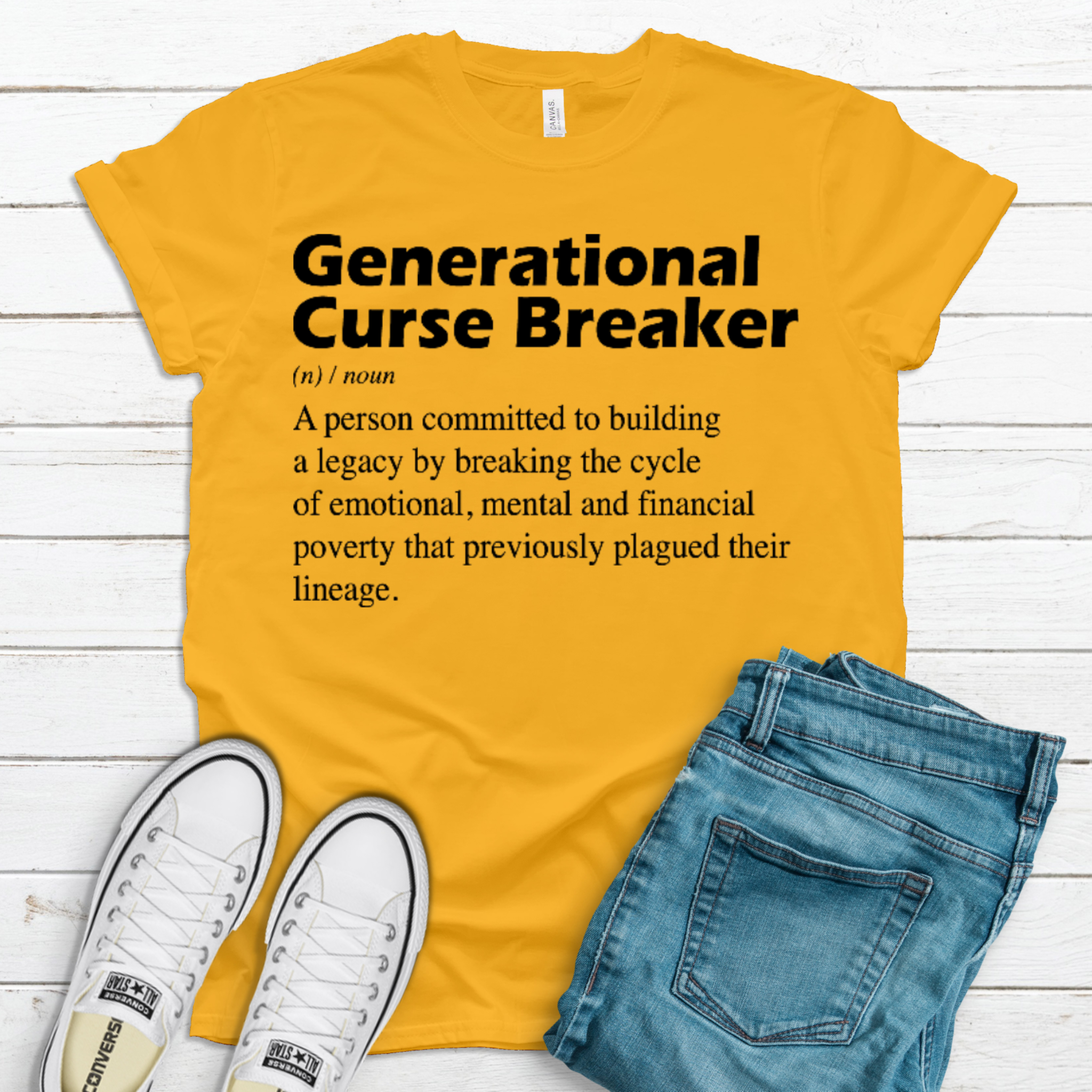 Generational Curse Breaker Christian Faith Inspirational T-Shirt Inspire Me Positive