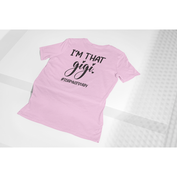 Proud Gigi Statement Pink T-Shirt - Inspire Me Positive