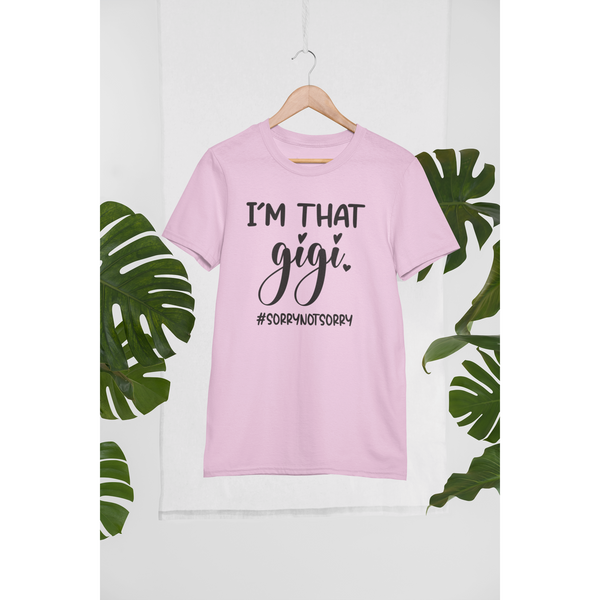 Proud Gigi Statement Pink T-Shirt - Inspire Me Positive