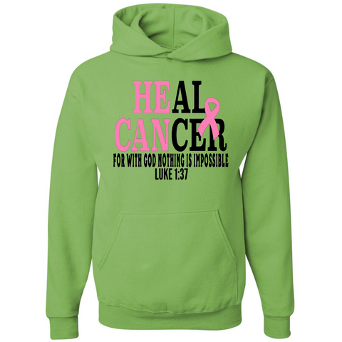 Heal Cancer Awareness Inspirational Green hoodie - Inspire Me Positive