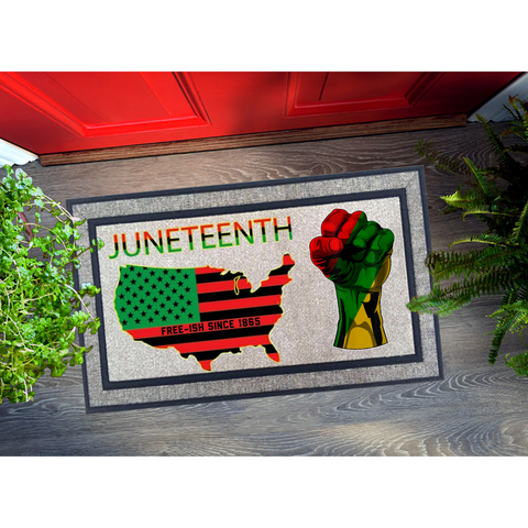 Juneteenth Door Mat - Inspire Me Positive