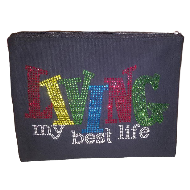 Living My Best Life Accessory Bag - Inspire Me Positive, LLC