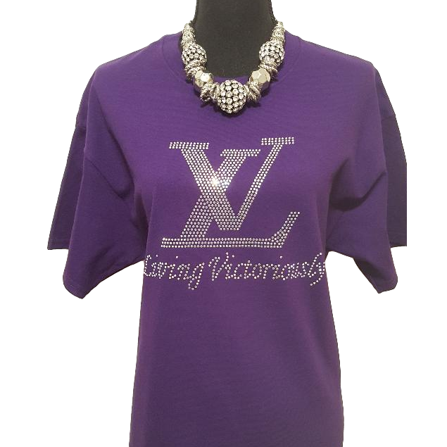 Living Victoriously Bling Rhinestone T-Shirt
