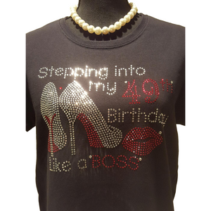 Its My Birthday Bling Shirt, Rhinestone Birthday Shirt, Birthday