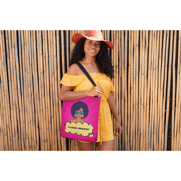 Yasss Queen Tote Bag - Inspire Me Positive, LLC