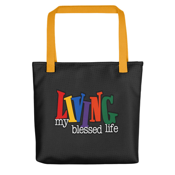 Living My Blessed Life Tote Bag - Inspire Me Positive, LLC