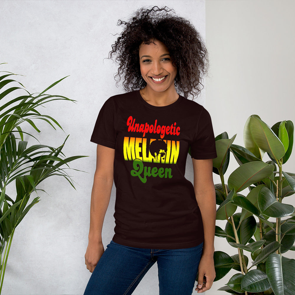Unapologetic Melanin Queen Short-Sleeve T-Shirt - Inspire Me Positive, LLC