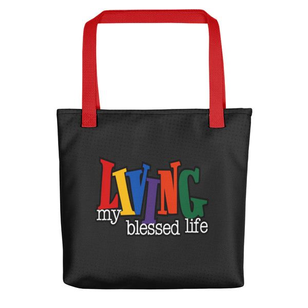 Living My Blessed Life Tote Bag - Inspire Me Positive, LLC