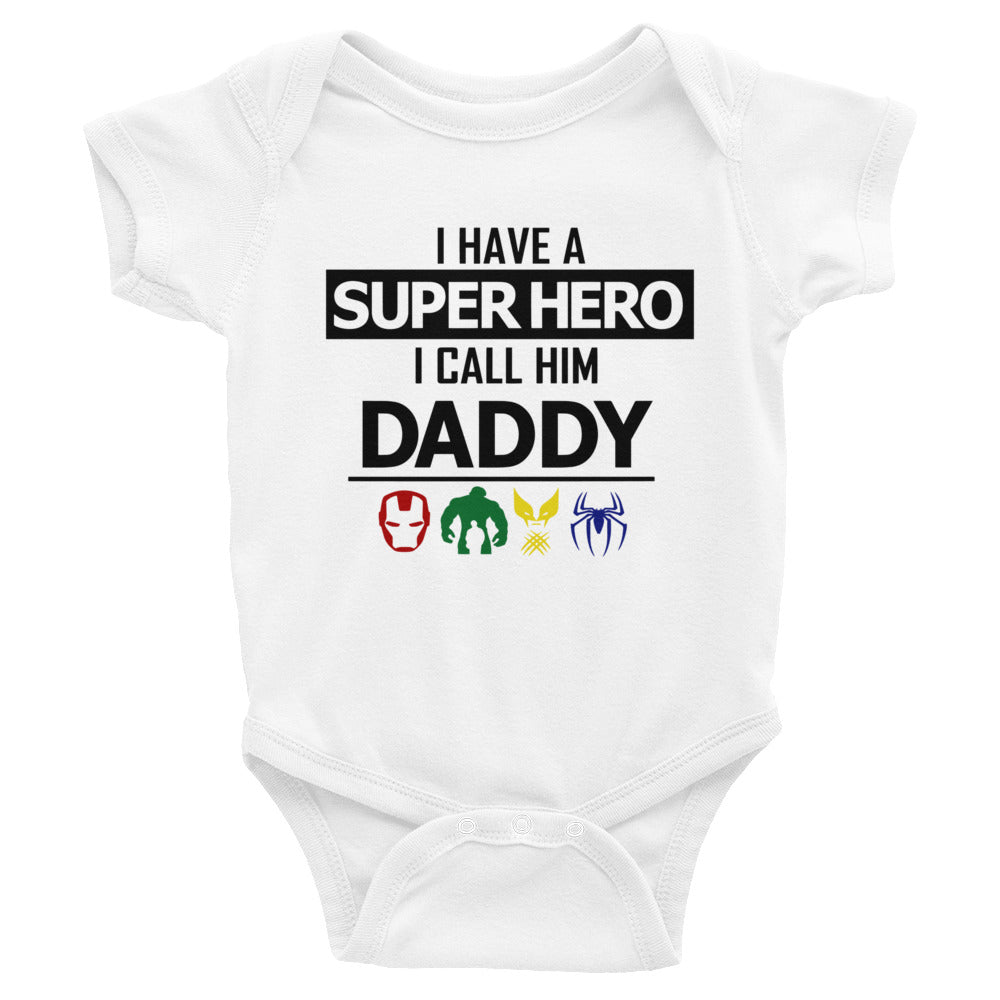 Super Hero Daddy Infant Bodysuit - Inspire Me Positive, LLC