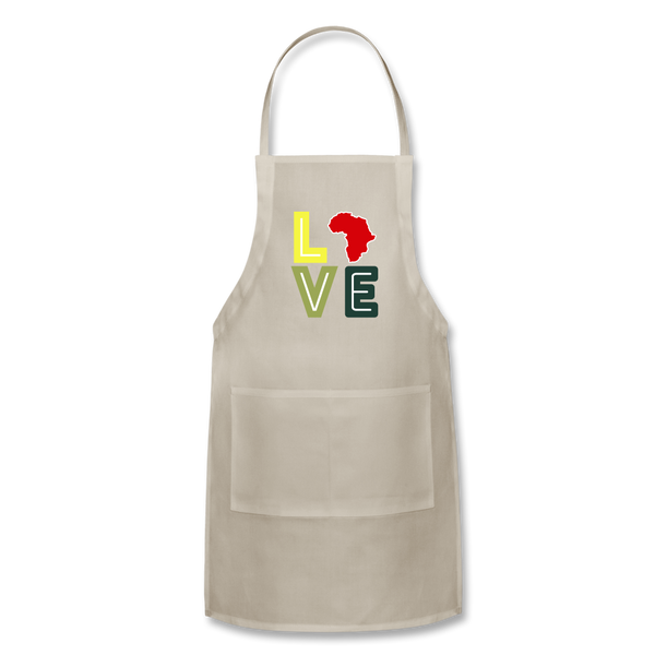 Africa Love Apron - natural