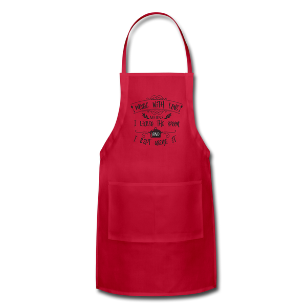 Made with Love Adjustable Apron - red