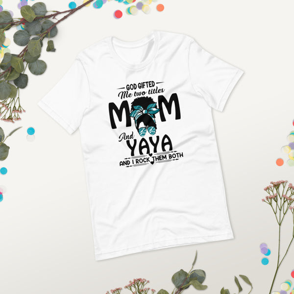 Messy Bun T-shirt Mother's Day Yaya