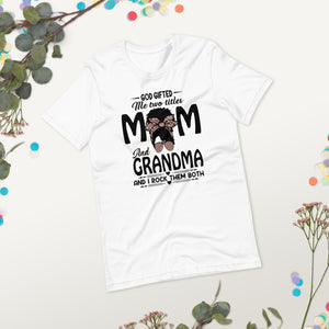 Messy Bun T-shirt Mother's Day Grandma